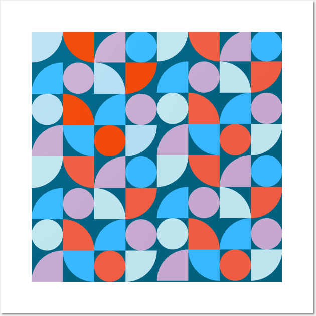 Vibrant Geometric Harmony Wall Art by JuncaArtPrints